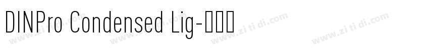 DINPro Condensed Lig字体转换